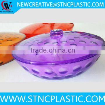 5 dividers chinese new year plastic candy tray with lid