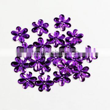 2014 Hot Sale Loose Purple Sequin in Flower Shape for Table Cloth Decoration