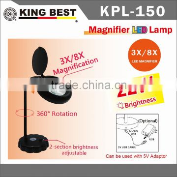 KING BEST 3x and 8X USB DC 5V table lamps SuperBright Jewelry Design ECO Eye Protection Efficient Magnifier LED Light