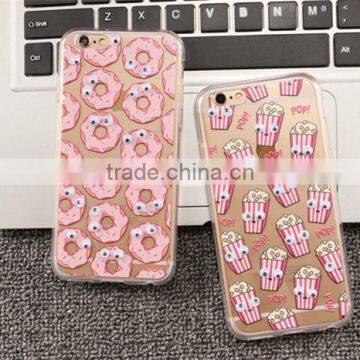 for Iphone 6 Tpu Sublimation Case Hard Back Cover Moving Eyes Cartoon
