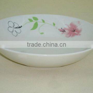 Linyi cheap porcelain 7.5" fruit plate , child used plate,ceramic plate wholesale,food safe plate ceramic