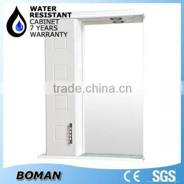 PVC bathroom furniture white mirror cabinet modern bathroom mirror cabinets