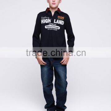 Custom Spring Autumn Children Clothes , Long Sleeve Thick Boy Shirt , China Clothing Wholesale