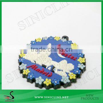 Sinicline Fahsion Customized Color Rubber Tag/Patch For Garment ,Bag