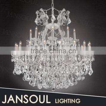 chic fancy egyptian house party hall decorative stainless steel pendant light crystal chandelier