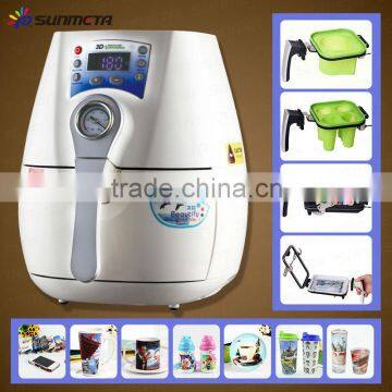 3D vacuum press printing machinery for small business ,mini sublimation vacuum machine