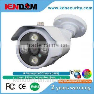 Kendom Super Hero Series Alarm Weather-proof Camera 800TVL/ 1.0/1.3 MP Motion detect, frighten intruder, color video at night,