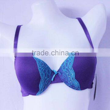 Comfortable cotton bra with lace girls hot sexy bra                        
                                                                                Supplier's Choice