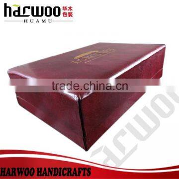 Luxury Red pu Leather Watch Box,custom Leather Watch Box With Custom Logo,handmade Leather Watch Packaging photo-2
