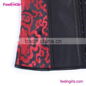 China Floral Printed 9 Steel Boned Waist Trainer photo-6
