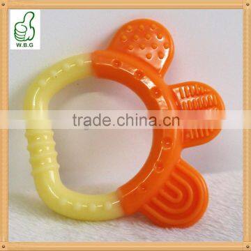 100% food grade Silicone baby teether for biting