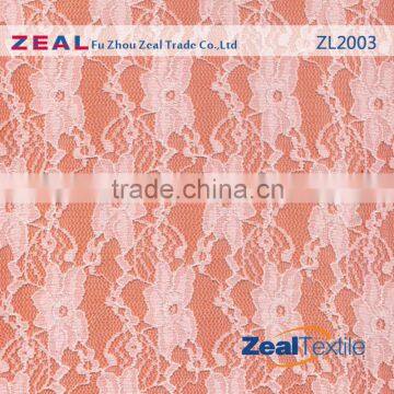 Colorful Lace Fabric Nylon Spandex Stretch Lace Stocks For Dress Making