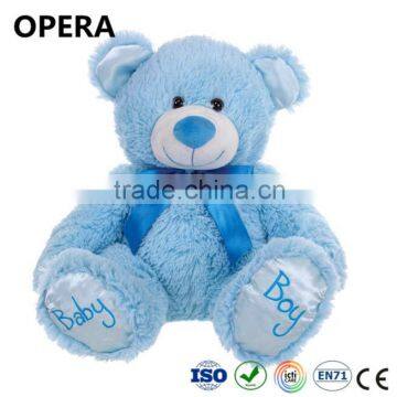 adorable soft stuffed blue color teddy bear