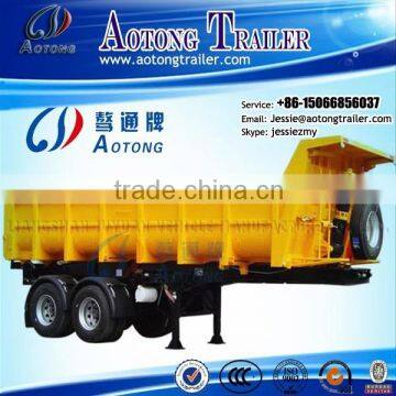 Direct selling 20 cbm 2 axles dump trailer/rear tipping trailer for sale