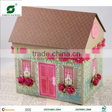 HANDMADE PAPER HOUSE SHAPE GIFT BOX