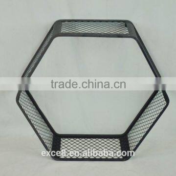 Vintage Wrouhgt Metal Wall Shelf for Flower Stand & Home &garden Decoration photo-3