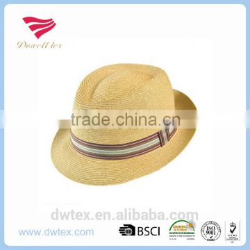 Wholesale Customaize Paper Straw 2016 Fedora Trilby Hats