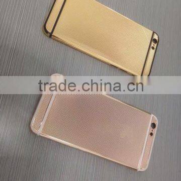 24k gold for iphone 6s housing grid design