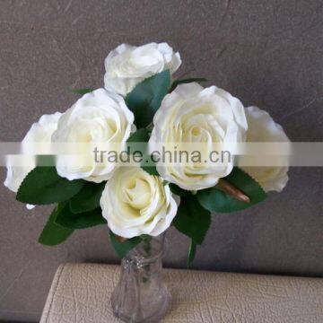 6 heads artificial rose flowers for wedding decorations