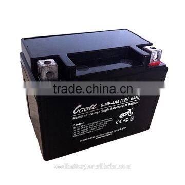 6-MF-4A4 lead acid mf battery 12V5AH