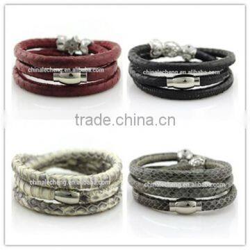 High quality European style leather snake bracelet bracelet for man/woman wholesale