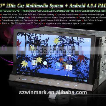 7 Inch Car PAD 2 Din Android 4.0 Digital Panel In Dash CAR PC DV Camera With Patents Universal DM7835