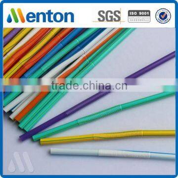 2015 high quality food grade colorful custom crazy straw