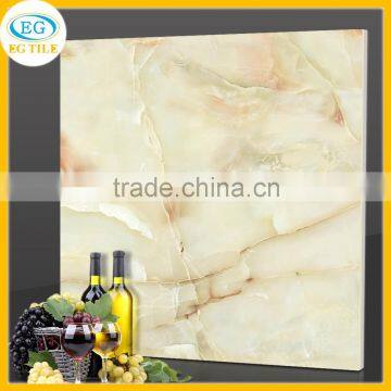 Kunlun Beige jade micro crystalline stone marble polished glazed ceramic tile