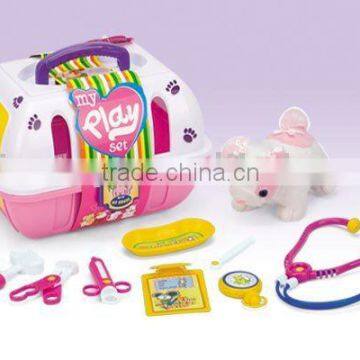 Toy pet cage set toy for pet