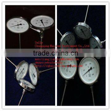 Industrial Stainless Steel Bimetal Thermometer Bi-metal Temperature Gauge