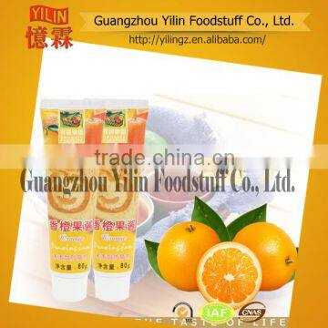 Fresh fruit orange Jam 80g fruit jam hot sale in EUROPE market