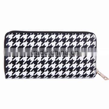 2015 FASHION LADIES BLACK SERIES WINTER COLOR ZIPAROUND PURSE