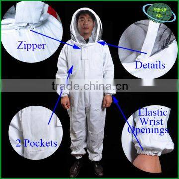 100% cotton/dacron hooded bee suits popular and practical in beekeeping industry