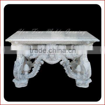 Classic Natural Marble Chair of Girl Statue