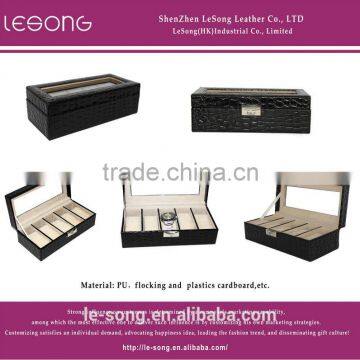 fashion high-end Watch box with metal lock