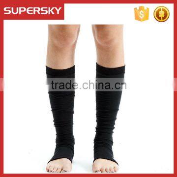 A-89 knee yoga pilates socks custom yoga dance spats open-toed yoga spats socks