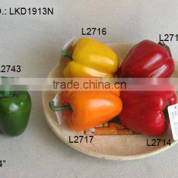 2015 Artificial Fake pimento Vegetables 3*4" Artificial Polyfoam Pepper House Decoration