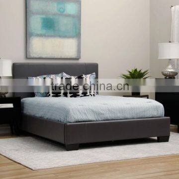 best price pu leather bed, very low price cheap PVC leather bed frame, simple faux leather bed