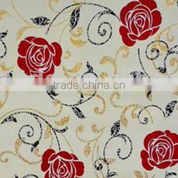 leather printed pvc tablecloth in roll elegant golden style new design