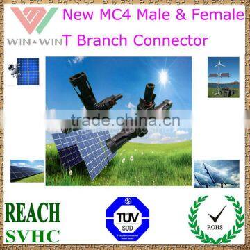 TUV Approval New MC4 Male & Female T Branch Connector