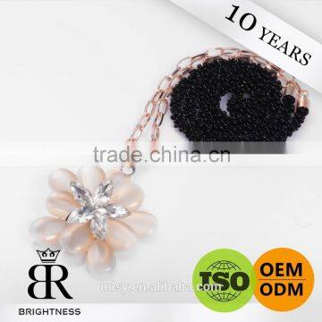 Beautiful Flower Black Welded Metal Ornament Chain Brightness F1-80023 photo-1