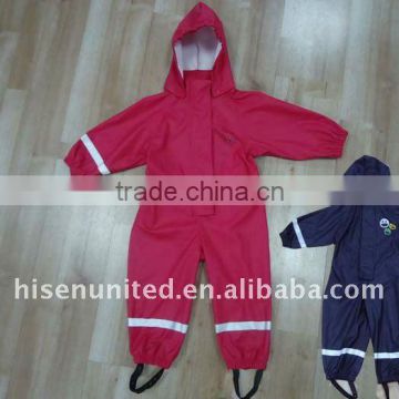 Kid's PU Knitted Rain Overall