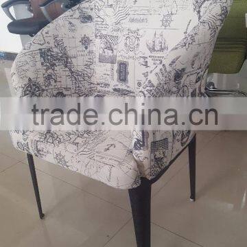 Coffee Shop Colorful Single Sofa Fabric Tub Chair photo-3