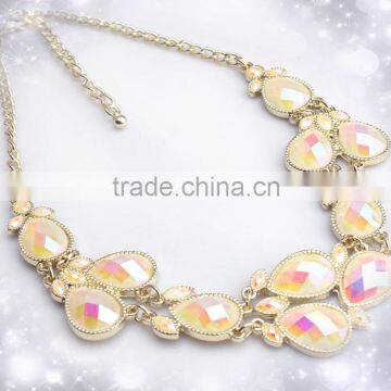 Fashion Flower Crystal Necklace