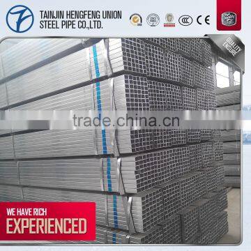 square and rectangle pre galvanized square pipe