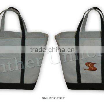 Cotton boat shape shopping bag