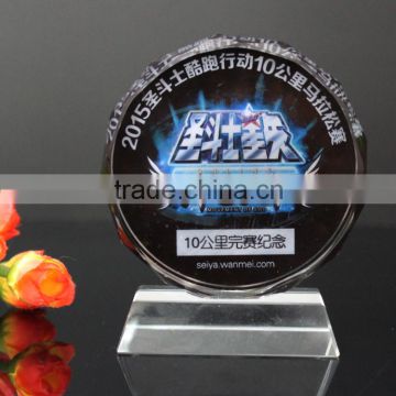 New arrival crystal cheap souvenir plate