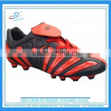 Hot sale PVC upper material outdoor soccer shoes turf shoes slip resistant