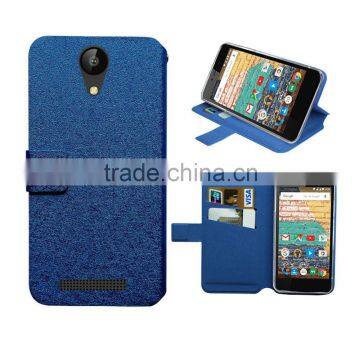 for archos 50 power blue case silk slim stand wallet leather high quality factory price