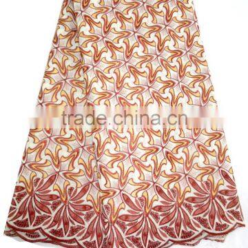 2016 Top Sale Fashion Heavy High Quality African Lace Fabric Swiss Voile Lace